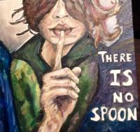 There Is No Spoon - Oil On Canvas Paintings - By Dani T, Impressionistic Painting Artist