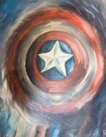 The Captains Shield - Oil On Canvas Paintings - By Dani T, Impressionistic Painting Artist