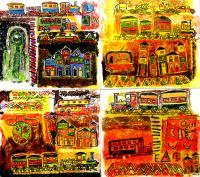 Rudimentos Do Cotidiano - Acrylic On Canvas Paintings - By Vanderlei Zalochi, Arcaico Painting Artist