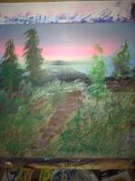 Paintings - Mountain Mist - Acrylic