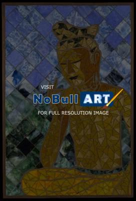 Religious And Mythical Images - Mirokubosatsu The Japanese Monalisa - Stained Glass Mosaic