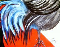Le Coq Sans Tte - Acrylic Paintings - By Lise-Marielle Fortin, Impressionnisme Painting Artist