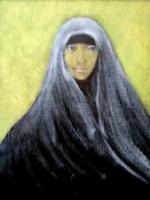 La Femme Voile - Acrylic Paintings - By Lise-Marielle Fortin, Impressionnisme Painting Artist