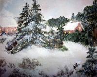 Winter Is There - Acrylic Paintings - By Lise-Marielle Fortin, Impressionnisme Painting Artist