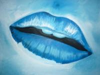 Ice Cold Lips - Acrylic On Canvas Paintings - By Paul Horton, Impressionism Painting Artist
