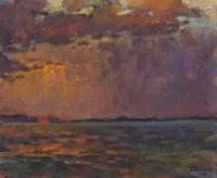 Sunshifts Over The Lake - Oil On Canvas Paintings - By Vasily Belikov, Impressionism Painting Artist