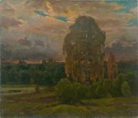 Summer Evening - Oil On Canvas Paintings - By Vasily Belikov, Impressionism Painting Artist
