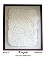 Stampede - Cast Paper Sculptures - By Pam Foss, Abstract Sculpture Artist