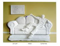 Jackson Aka Jack The Dripper - Cast Paper Sculptures - By Pam Foss, Representational Sculpture Artist
