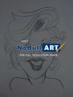 Caricatures - Marilyn - Pencil