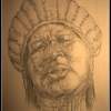 African Queen - Pencilpaper Drawings - By Florin Ivan, Portraits Drawing Artist