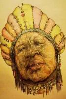 Afican Queen Colored - Pencilpaper Drawings - By Florin Ivan, Portraits Drawing Artist
