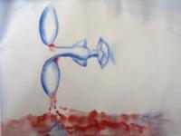 Helplessness - Water Base Paintings - By Neet Kulkul, Portrayal Painting Artist