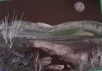 Moondust - Encaustic Wax Paintings - By Sally Morris, Surreal Painting Artist