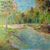 River - Oil On Canvas Paintings - By Liudvikas Daugirdas, Impressionism Painting Artist