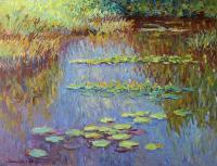 Lily Pond - Oil On Canvas Paintings - By Liudvikas Daugirdas, Impressionism Painting Artist