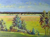 Landscape - Summer Midday - Oil On Canvas