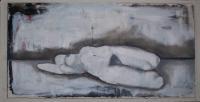 Reclining Nude 121311 - Mixed Media Paintings - By Troy Young, Nude Painting Artist