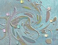 Sealife - Mixed Media Paintings - By Anna Helena Fisher, Abstract Painting Artist