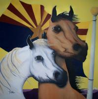 Arizona Spirit - Oil Paintings - By Patrick Trotter, Animal Art Painting Artist