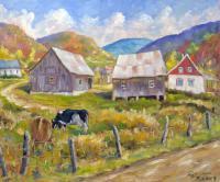 Charlevoix North - Sold - Oil On Canvas Paintings - By Richard T Pranke, Impressionist Painting Artist