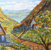 Charlevoix Valley Large Original Oil Painting_Sold - Oil On Canvas Paintings - By Richard T Pranke, Impressionist Painting Artist