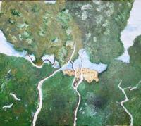 Reproduction Mone Bridge - Oil On Canvas Paintings - By Ana Petronijevic, Oil On Canvas Painting Artist