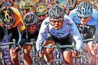 Figurative - Mark Cavendish - Sprint Finish - Acrylic