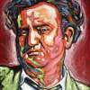 Brendan Behan - Acrylic Paintings - By Michael Gavan Duffy, Contemporary Painting Artist