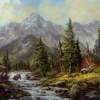 Alpine - Oil Paintings - By Walter Fenton, Realism Painting Artist