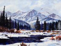 Winters Touch - Acrylic Paintings - By Walter Fenton, Realism Painting Artist