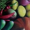 Fruit And Vegetable Study - Color Pencil Chalk Acrylic Pai Mixed Media - By Brittany Fitzgerald, Realism Mixed Media Artist