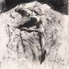 Nude On Bed - Charcoal Drawings - By Eamon Gilbert, Nude Drawing Artist