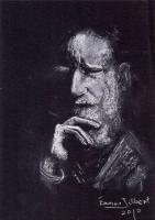 Portraits - George Bernard Shaw - Charcoal