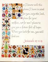 Jeremiah 2911-13 - Mixed Media Paintings - By Fernando Guasch, Decorative Painting Painting Artist