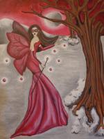 Akaneiros Flight - Acrylic Paintings - By Carmelita Lake, Fantasy Painting Artist