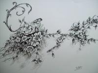 C - Ink Only Drawings - By Tom Rechsteiner, Nature Drawing Artist