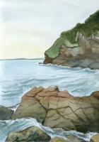 The Bristol Bay - Watercolors Paintings - By Ekaterina Kuznetsova, Landscape Painting Artist