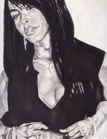 Aaliyah Forever - Charcoal Drawings - By Kev R, Realism Drawing Artist