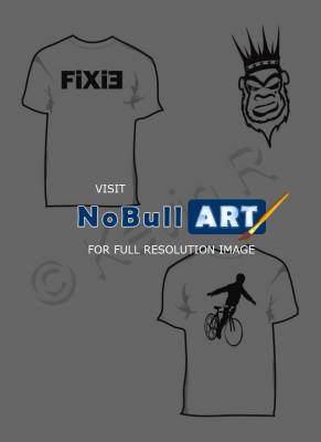 T-Shirt - Fixie - Adobe Illustrator