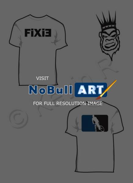 T-Shirt - Fixie - Ink