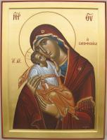 Virgin Mary - Egg Tempera Paintings - By Adamos Adamou, Byzantine Painting Artist