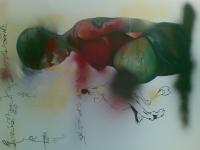 Pregnant Women - Mix Medium Paintings - By Shakeel Siddiqui, Semi Realistic Painting Artist