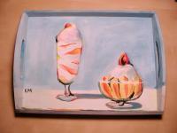 Thiebauds Dream - Acrylic On Wood Paintings - By Elizabeth Miron, Still Life Painting Artist