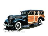 Cars - 1938 Buick Woody - Artists Giclee