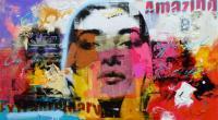 Maria Callas - Mixed Media Paintings - By Claus Costa, Pop Art Painting Artist