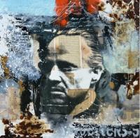 Marlon Brando - Mixed Media Paintings - By Claus Costa, Pop Art Painting Artist
