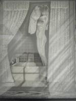 Peeping Tom - Pencil Drawings - By Randy Wolfe, Real Drawing Artist