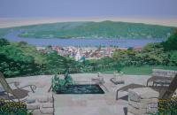 Maysville Overview - Acrylic Paintings - By Allan West, Realistic Painting Artist