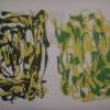 Study In Yellow And Green - Acrylic Paintings - By Everett Hickam, Abstract Painting Artist